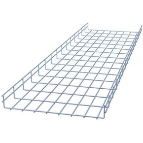 NavePoint Wire Mesh Cable Tray, Electro Zinc Plated, Silver Steel, 1.97 x 15.75 x 59.06 inch, 2-Pack