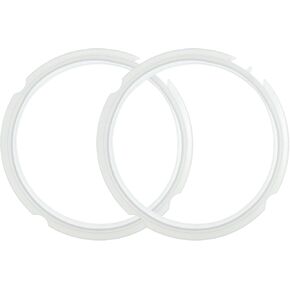 Sealing Ring 3-Qt for Instant Pot, Electric Pressure Cooker Accessories, OEM Replacement Parts, Food-safe Grade Silicone, Clear 2-Pack