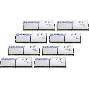 G.SKILL Trident Z Royal Series (Intel XMP) DDR4 RAM 256GB (8x32GB) 3200MT/s CL16-18-18-38 1.35V ذاكرة الكمبيوتر المكتبي UDIMM - فضي (F4-3200C16Q2-256GTRS) in Kuwait
