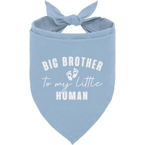 Big Brother to My Little Human Dog Bandana, Big Brother Bandana for Dog, Big Brother Bandana for Dog, Dog Bandana for Small Medium Dogs, Dog Scarf, Gift for Dog Lover (D19)