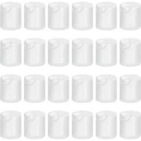 PATIKIL 28/410 Replacement Press Plastic Caps, 24pcs Dispensing Top Cover for Squeeze Shampoo and Lotion Bottles Lids