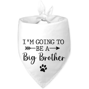 I Am Going to Be a Big Brother Dog Bandana Big Brother Bandana for Dog Pregnancy Announcement White Dog Bandana Photo Prop Pet Scarf Accessories for Pet Dog Lovers Gifts