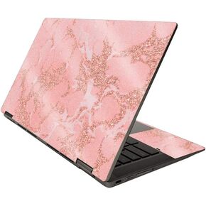 MightySkins Glossy Glitter Skin for HP Chromebook x360 14" (2020) - Flashy Marble | Protective, Durable High-Gloss Glitter Finish | Easy to Apply, Remove, and Change Styles | Made in The USA