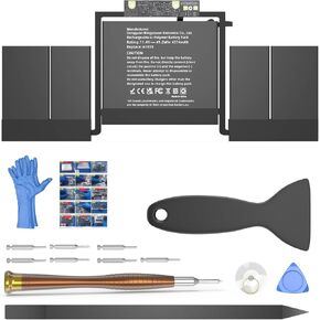 A1706 Battery Replacment, A1819 Battery for MacBook Pro 13 inch Late 2016 Mid 2017 with Touch Bar Version Model A1706 EMC 3071 3163 11.41V 49.2Wh 4320mAh