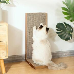 Cat Scratcher, Hercaise L-Shaped Cat Scratcher, 19.69 inch cat Toys for Indoor Cats, Cat Scratching Board for Indoor Cats, Prevents Cats from Scratching Furniture