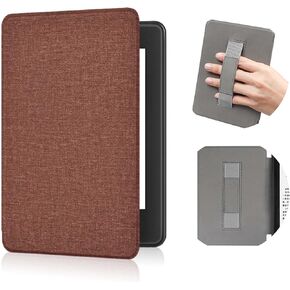 Case for 7 Inch Kindle Paperwhite 12th Gen 2024 and Kindle Colorsoft Signature Edition,Slim Light Shell Cover for All-New Kindle Paperwhite with Auto Wake/Sleep and Hand Strap Feature,Grey