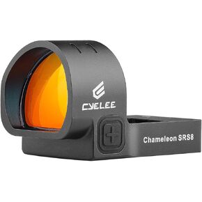 Cyelee Chameleon SRS8 Red Dot Sight with STIG-RS for RMR/SRO Footprints - 8 MOA Reflex Sight with Large Objective Lens & Motion Deactivated Standby(Similiar to Shake Awake)