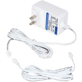Power Adapter harger Compatible with Somfy Sonesse Wirefree Plug-in Charger 9020672,for Sonesse ST30 & R28 Motors Charge,(with 118inch Extended Reach Cable)