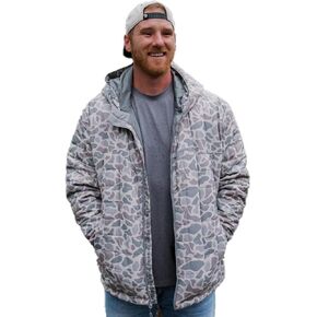 Burlebo Men's Horizontal Quilted Insulated Puffer Jacket
