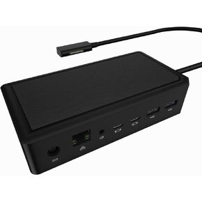 Surface Dock 2,Surface Docking Station 2 with 199W Power Supply, Double 4K@60HZ Display Ports, Gigabit Ethernet,3.5mm Audio Output,2 Front-Facing USB C,2 Rear-Facing USB-A