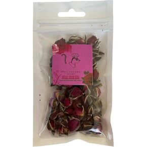 Edible Dried Rose - Made with Real Flower - Cage Decoration, Snacks and Food - for Sugar Glider, Rabbits, Guinea Pigs and Small Animal Pet (10g)