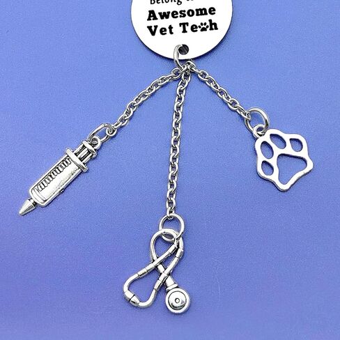 Vet Tech سيارة معلقة زخرفة مرآة السيارة معلقة الملحقات هدايا للطبيب البيطري التكنولوجيا مرآة الرؤية الخلفية اكسسوارات هدايا للطبيب البيطري هدايا الطبيب البيطري هدايا التقدير هدية للطب البيطري in Kuwait