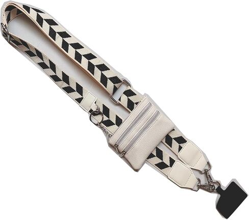 Phone Strap with Zippered Pouch, Adjustable Crossbody Strap, Clip and Go Wallet Pouch in Saudi Arabia