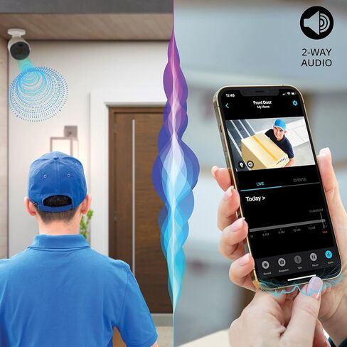 نظام كاميرا فيديو مراقبة للمنزل Night Owl 10 قنوات بلوتوث مع (3) واي فاي IP 4K HD كاميرات كشاف داخلية/خارجية صوت ثنائي الاتجاه وقرص صلب 1 تيرابايت (قابل للتوسيع حتى الكاميرات)، BTWN81L-2-3-B in Kuwait