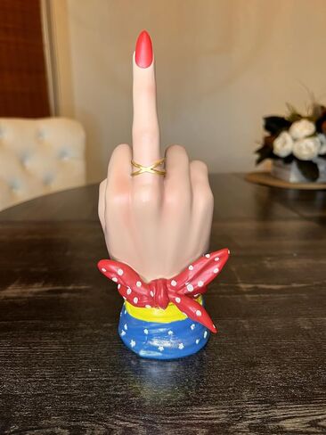 LED Finger Decoration - Superhero Themed - Funny Birthday Gift, Fun Gift, Funny Gifts, Funny Figurines - Fun Office Decor & Paperweight, Middle Hand Gesture Finger Decoration in Saudi Arabia