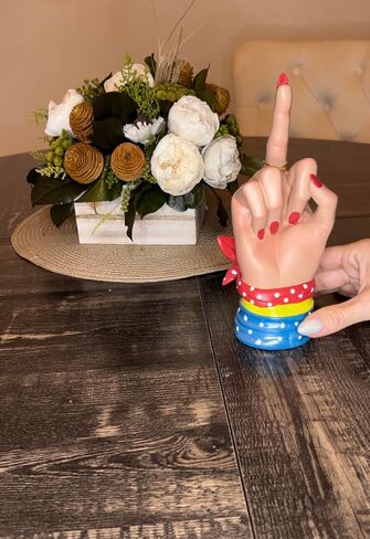 LED Finger Decoration - Superhero Themed - Funny Birthday Gift, Fun Gift, Funny Gifts, Funny Figurines - Fun Office Decor & Paperweight, Middle Hand Gesture Finger Decoration in Saudi Arabia