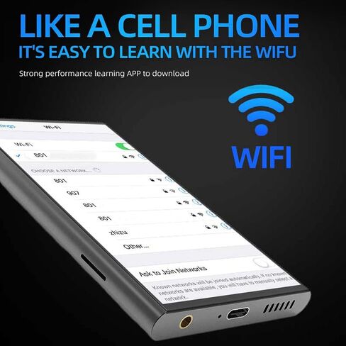 مشغل MP4 مقاس 4 بوصة، مشغل موسيقى محمول، مستقر وفعال BT HD ثماني النواة HiFi مشغل موسيقى صوت مع إطار متوسط ​​من سبائك الزنك in Saudi Arabia