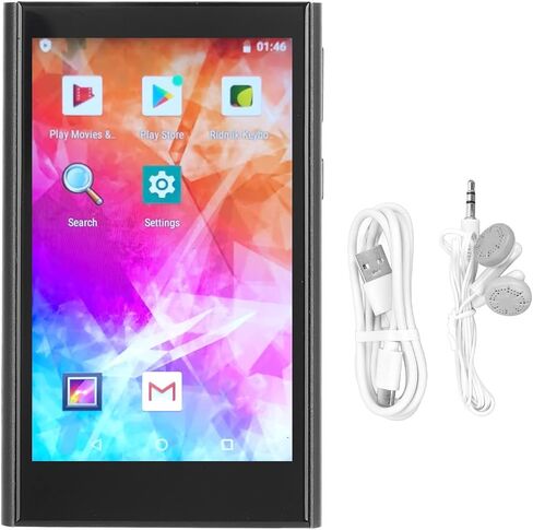 مشغل MP4 مقاس 4 بوصة، مشغل موسيقى محمول، مستقر وفعال BT HD ثماني النواة HiFi مشغل موسيقى صوت مع إطار متوسط ​​من سبائك الزنك in Saudi Arabia