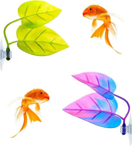 2 Pcs Betta Bed Leaf Hammock for Betta Fish, Betta Fish Bed Practical Rest Spot Betta Fish Leaf Pad Betta Fish Tank Accessories No BPA No Negative Impact on Water in Saudi Arabia