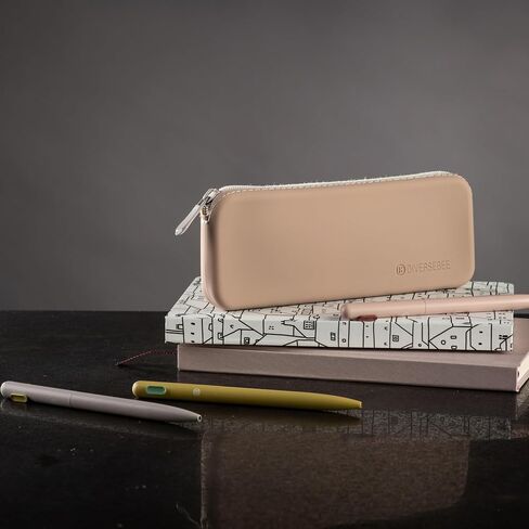 DIVERSEBEE Soft Silicone Pencil Case, Aesthetic Pencil Pouch with Zipper, Cute Pen Bag for School, Bible Journaling Supplies and Accessories, Pencil Organizer (Pistachio) in Saudi Arabia