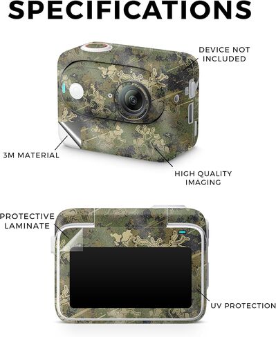 Skin Compatible with Insta360 GO 3 (2023) - Galactic Landscape - Premium 3M Vinyl Protective Wrap Decal Cover - Easy to Apply | Crafted in The USA by MightySkins in Saudi Arabia