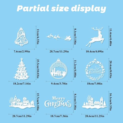 150PCS Christmas Window Clings, 9 Sheets Reusable Double-Sided Santa Claus Christmas Window Glass Electrostatic Stickers for Glass, Christmas Window Decorations Decals for Party Shopping Mall in Saudi Arabia