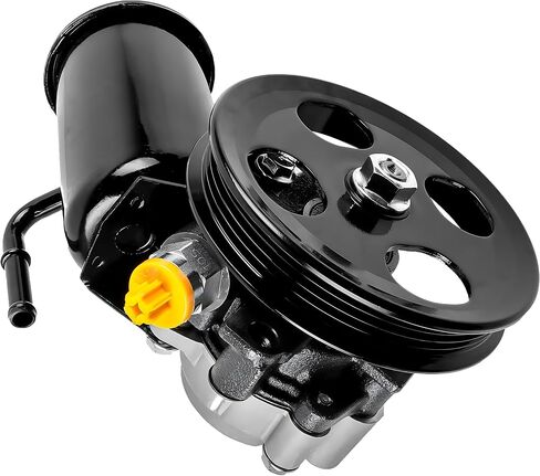 1 قطعة مضخة توجيه الطاقة الجديدة مع خزان البكرة متوافق مع 2005 2006 2007 داكوتا 3.7L V6 4.7L V8 مضخة التوجيه Powersteering استبدال OE 21-5429 52855186AD 52855186AG in Kuwait