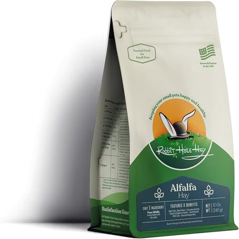 Ultra Premium Alfalfa Hay for Small Pets - 12 oz - Hand-Sorted & Fresh in Saudi Arabia