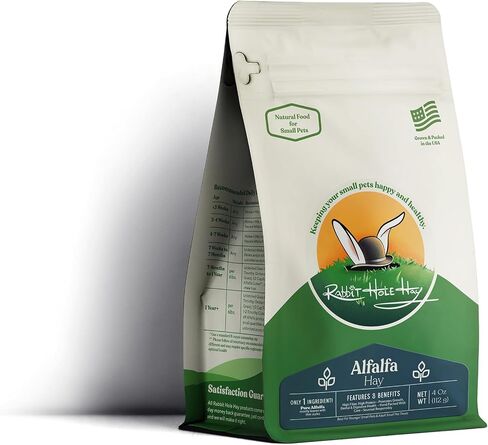 Ultra Premium Alfalfa Hay for Small Pets - 12 oz - Hand-Sorted & Fresh in Saudi Arabia