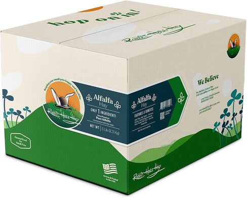 Ultra Premium Alfalfa Hay for Small Pets - 12 oz - Hand-Sorted & Fresh in Saudi Arabia