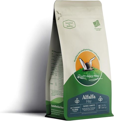 Ultra Premium Alfalfa Hay for Small Pets - 12 oz - Hand-Sorted & Fresh in Saudi Arabia