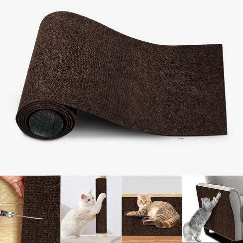 Cat Scratch Mat for Indoor Cats 15.75 * 78.8inch Cat Furniture Protector Cat Scratching Cat Corner Wall Scratcher for Indoor Cats Furniture Protector for Cat Scratcher Board,DIY Furniture Protecting in Saudi Arabia