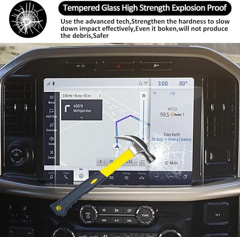 12 Inch Navigator Screen Protector for Ford F-150 2020-2024, New HD Clear Navigation F-150 Screen Protector Accessories, Anti-Scratch Tempered Glass Film in Saudi Arabia