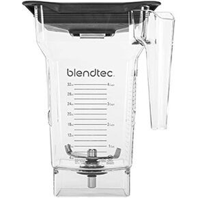 Blendtec 40-609-62 Clear FourSide Jar with Black Hard Lid