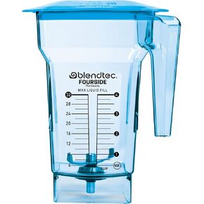 Blendtec 40-609-62 Clear FourSide Jar with Black Hard Lid