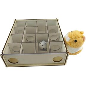 Wooden Hamster Maze Toy Small Pet Playing cage Wooden House Maze for Little Pets