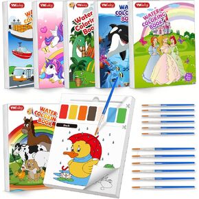 الطلاء باستخدام كتب مائية للأطفال، كتاب تلوين حيوانات البحر مع مجموعة ألوان مائية للأطفال، مجموعة تلوين للسفر، فنون وحرف يدوية مناسبة لعيد الميلاد in Kuwait