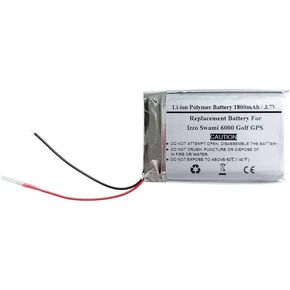 3.7V 1800mAh Replacement GPS Navigator Battery Compatible with Izzo Swami 6000 Golf GPS, HT545256, SNO-903450PW-I