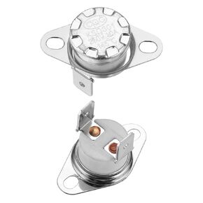 uxcell KSD301 Thermostat 145°C/293°F 10A Normally Closed N.C Adjust Snap Disc Temperature Switch for Microwaves,Oven,Coffee Maker 5 Pcs,Ceramic Material