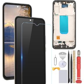 for Samsung Galaxy A54 5G Screen Replacement for Samsung Galaxy A54 5G SM-A546U LCD Display Touch Screen Assembly for A54 LCD Touch Screen with Repair Tools (with Frame)