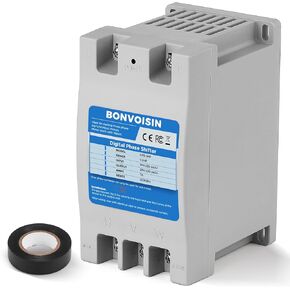 Bonvoisin Single Phase to 3 Phase Converter 5HP(3.75kW) Digital Phase Shifter, 7A 220V-240V Input/Output, One Converter only for one Motor.