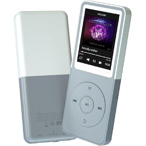 Bluetooth Mp3 Player, Classic Portable Walkman Mp3 & Mp4 Players for Kids,HiFi Music Player with Video Play,FM Radio,Recording,E-Book,Alarm Clock,Mp3 Play up to 50 Hours with SD Card Slot Grey 32GB