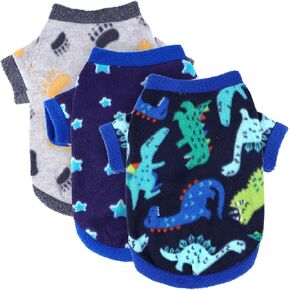 3 Pieces Chihuahua Sweater Dog Sweaters for Small Dogs Male, Winter Puppy Sweaters, Warm Soft Dog Clothes for Chihuahua, Yorkie, Teacup Dog Extra Small Dog Sweater (XX-Small)