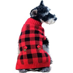 Tangpan Pet Turtleneck Dog Sweater Puppy Cats Apparel Color Grey Reindeer Pro Size M