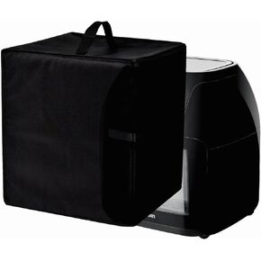 Dust Cover for Air Fryer Waterproof Compatible With CHEFMAN 10 Quart / 12-Quart 6-in-1 RJ38-1 Air Fryer Oven (Black, For 10 Quart)