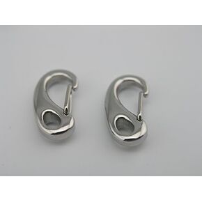 KONMAY Solid 316L Stainless Steel Spring Backpack Clasps for Paracord Carabiner Clips Tractical Survival Gear Keychains