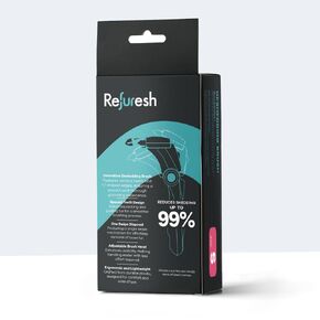 (Long) Refuresh Deshedding Brush Pink &Med | Refresh Long Hair Deshedding Tool Pet Hair Remover & Grooming Brush for Dog & Cat | Brush for Shedding
