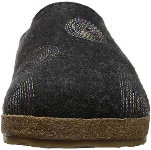 HAFLINGER Women's Gz Spirit Charcoal Clogs-and-Mules-Shoes in Saudi Arabia