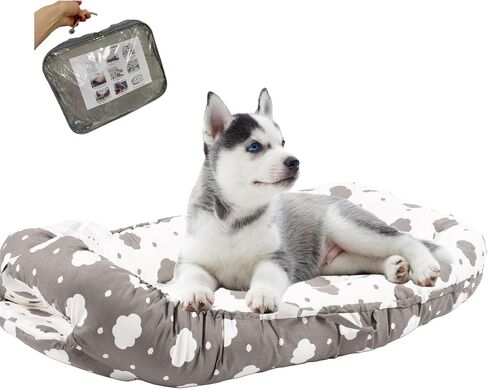 Pet Lounger- Pet Bed- Dog Bed for Ultimate Comfort- Washable Cover pet Couch-Perfect for Small and Medium pet Bed-Dog beds- Cat Bed-Portable for Indoor and Outdoor -Orthopedic Dog Bed in Saudi Arabia
