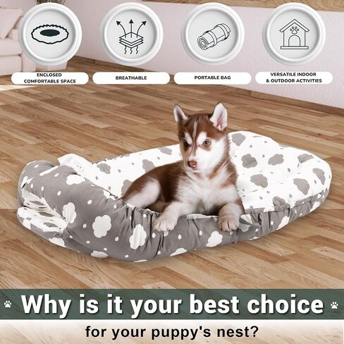 Pet Lounger- Pet Bed- Dog Bed for Ultimate Comfort- Washable Cover pet Couch-Perfect for Small and Medium pet Bed-Dog beds- Cat Bed-Portable for Indoor and Outdoor -Orthopedic Dog Bed in Saudi Arabia